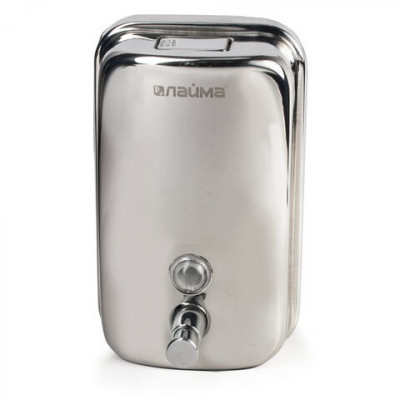 Диспенсер для жидкого мыла LAIMA PROFESSIONAL BASIC, 1 л, нержавеющая сталь, зеркальный, 601796
