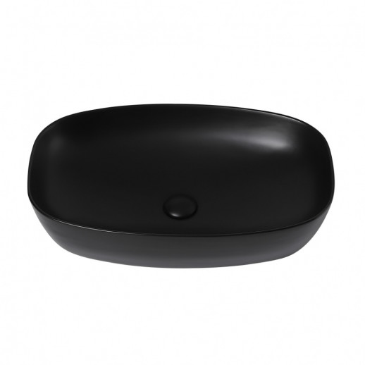 Раковина накладная ABBER Rechteck AC2206MB черная матовая