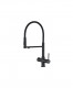 Смеситель ZorG Steel Hammer SH 2003 BLACK для мойки 2в1 черный (SH 2003 BLACK)