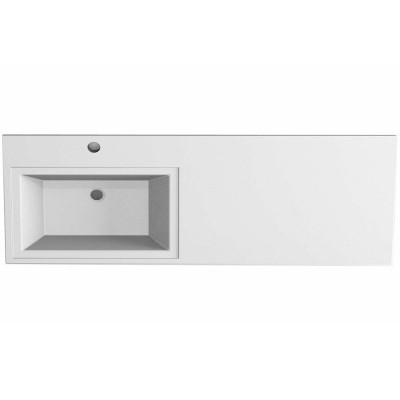 Раковина Stella Polar Мадлен 130 L SP-00000477 на стиральную машину белая