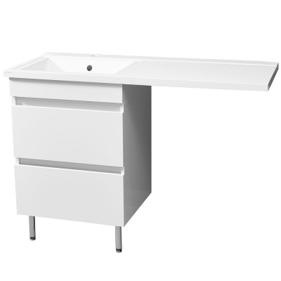 Раковина Stella Polar Мадлен 130 L SP-00000477 на стиральную машину белая