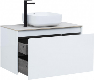 Тумба под раковину Aquanet Nova Lite 90 белый (1 ящик) подвесная (00242257)
