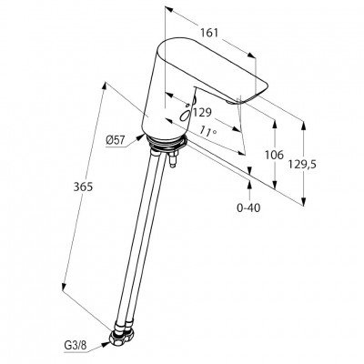Kludi Balance 5210005 смеситель для умывальника, хром