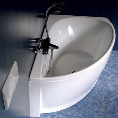 RAVAK AVOCADO CS01000000 ассиметричная ванна, правосторонняя, акрил, 150 см x 75 см, белая