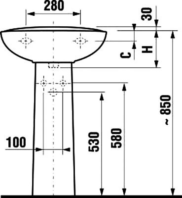 Пьедестал Jika Olimp 8.1961.0.000.000.9 белый