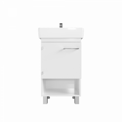 Тумба под раковину 1Marka Tera 55Н 1д. Белый глянец (У76059)