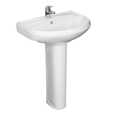 Раковина подвесная Santeri Вест 60 1.3111.8.S00.11B.0 белая прямоугольная