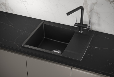 Кухонная мойка Granula 6202, ШВАРЦ