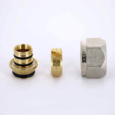 Соединитель обжим-В никелированный евроконус UNI-FITT 20х3/4"ЕК (680N2034)
