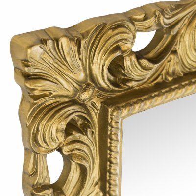 MIGLIORE 30489 зеркало прямоугольное "ажурное", золото