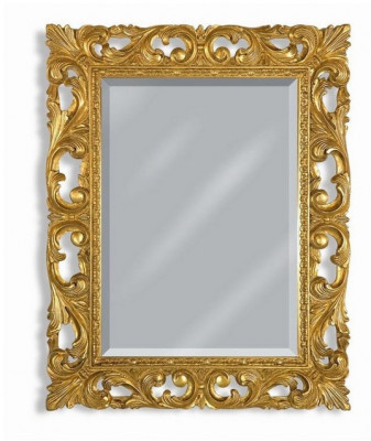 MIGLIORE 30489 зеркало прямоугольное "ажурное", золото