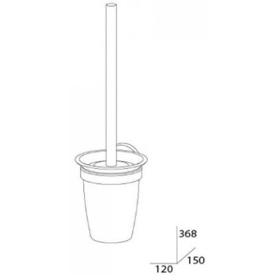Artwelle Harmonie HAR 052 ерш стеклянный настенный, хром