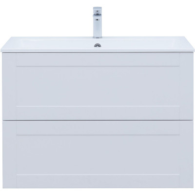 Тумба под раковину Aquanet Терра 90 313235 подвесная белая матовая