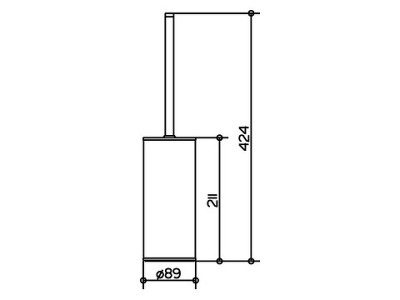 Туалетный ершик Keuco Collection Moll 04969 010100 хром напольный