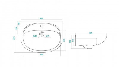 Тумба под раковину для ванной Style Line Жасмин 65 белая (ЛС-00000035)