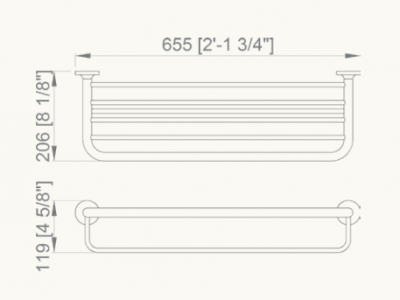 NOFER Hotel 16406.B полка для полотенец