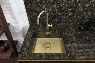 Мойка OMOIKIRI KASEN 53-INT-LG нерж.сталь золото прямоугольная  175 (4993790)