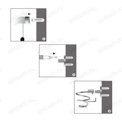 WasserKRAFT K-1080 держатель для фена, хром