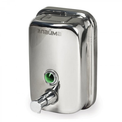 Диспенсер для жидкого мыла LAIMA PROFESSIONAL BASIC, 0,5 л., нержавеющая сталь, зеркальный, 601795