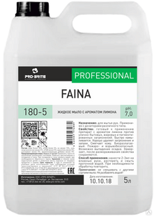 Pro-brite 180 Faina жидкое мыло с ароматом лимона 5л