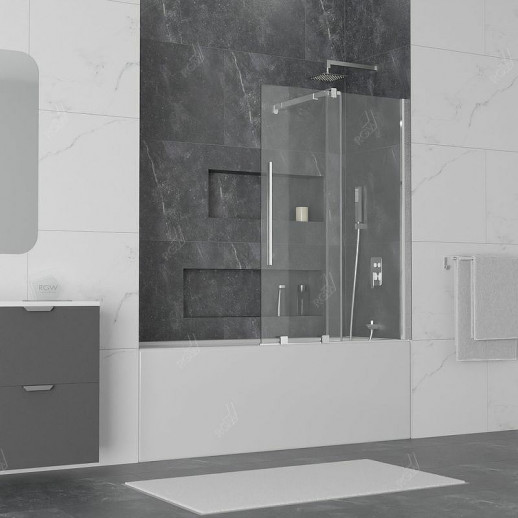 Шторка на ванну RGW Screens SC-47 100x150 41114710-11 прозрачная профиль хром