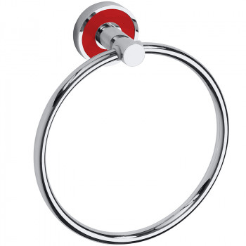 Кольцо держатель для полотенец Bemeta Trend-i 104104068c хром Красный