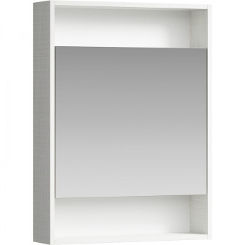 Зеркальный шкаф в ванную Aqwella Сити 60 SIT0406DK дуб канадский