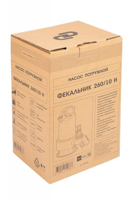 Насос фекальный нержавеющая сталь ДЖИЛЕКС ФЕКАЛЬНИК 260/10 Н 5306