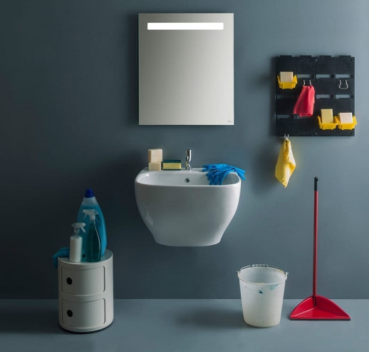 Раковина накладная Globo Genesis 62 GE061.BI*1 белая прямоугольная