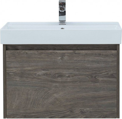 Тумба с раковиной Aquanet Nova Lite 75 дуб рошелье (1 ящик) напольная/подвесная (00245242)