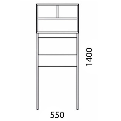 Стеллаж Corozo Лея 55 SD-00000098 белый