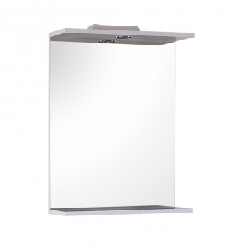 Зеркало подвесное для ванной Onika Омега 52 белое, с подсветкой (205206)