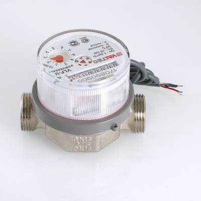 Водосчетчик VALTEC универсальный квартирный БЕЗ СГОНОВ до +90С, 1,5м3, 1/2, 110 мм VLF-15U-L.110