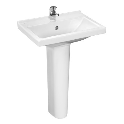 Раковина подвесная Santeri Визит 55 1.3115.3.S00.11B.0 белая прямоугольная