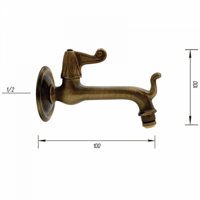 Кран для одного типа воды Migliore Artistica 18410 бронза