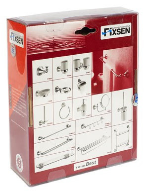 Fixen Best FX-71603 полка стеклянная, 60см, хром