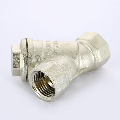 Фильтр косой UNI-FITT ВВ 1/2"400 мкм с отверстием для пломбировки никелированный (211N2000)