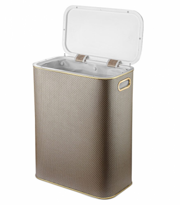 Geralis RBG-B Ромб корзина для белья темная, кант золото, стандарт