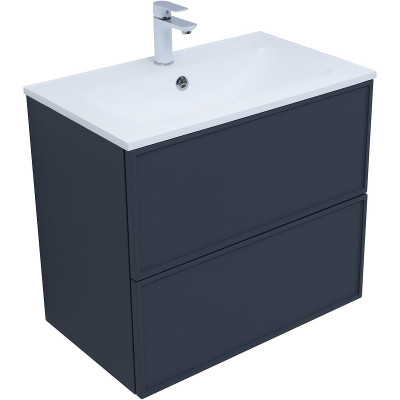 Тумба под раковину Aquanet Арт 75 313265 подвесная маренго