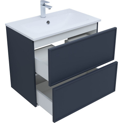 Тумба под раковину Aquanet Арт 75 313265 подвесная маренго