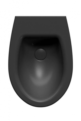 Биде подвесное GSI MODO 9864126 520 мм х 370 мм, с отверстием под смеситель, черное матовое