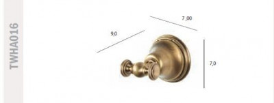 Tiffany World Harmony TWHA016br крючок двойной, бронза