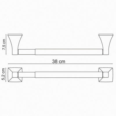 WasserKRAFT Wern K-2591, 32см держатель бумажных полотенец, 32см, хром