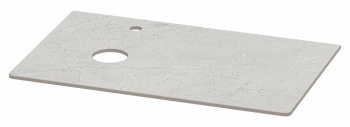 Столешница под раковину Misty Роял 800x496x10 серый (MA01-80)
