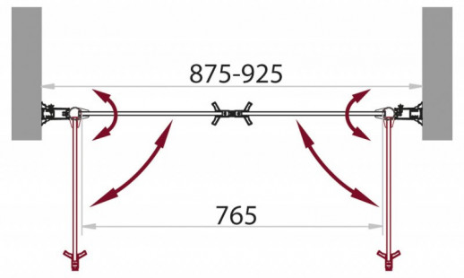 Душевая дверь в нишу BelBagno SELA-B-2-90-C-Cr