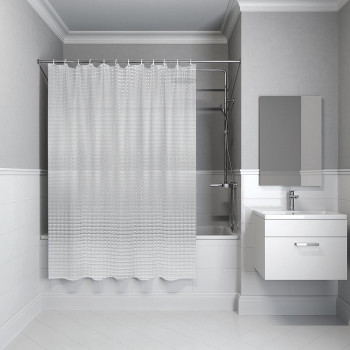 Штора для ванной комнаты IDDIS Stereo Square 200*180 см EVA (500E18Si11), стиль традиционный