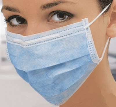 (В НАЛИЧИИ) Маски медицинские одноразовые трехслойные на резинке