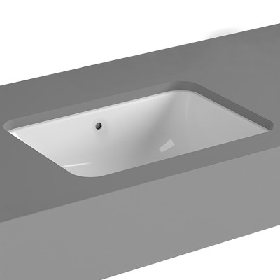 Раковина Vitra S20 50 5474B003-0618 белая прямоугольная