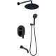 Душевая система Berges Nardis 3R Black 071008 черная матовая встраиваемая (071008)