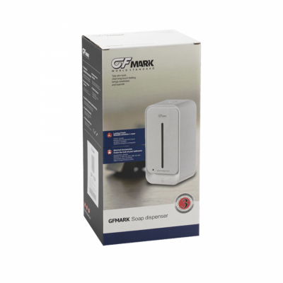 GFmark 728 настенный сенсорный дозатор для дезинфекции 1000 мл, пластик/белый
